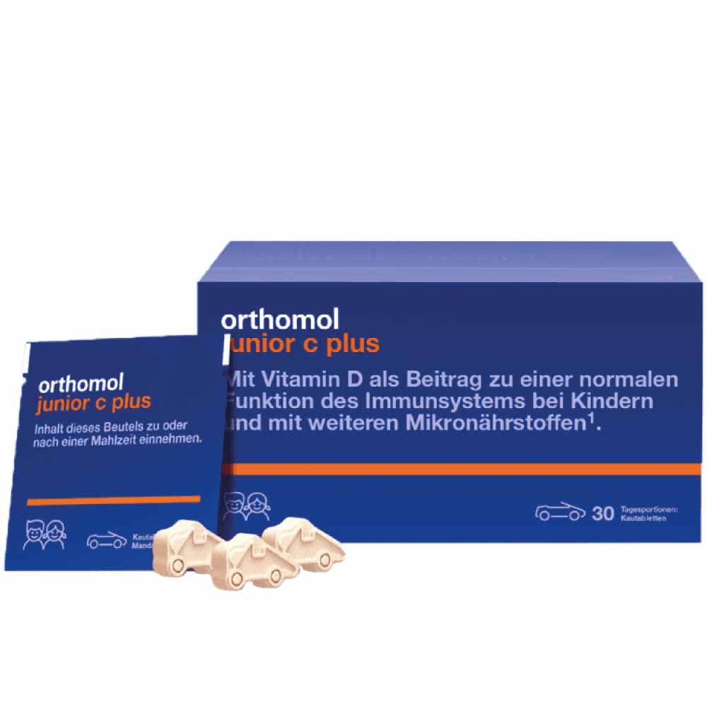 Orthomol Junior C Plus Chewing tablets with the taste of forest berries N30