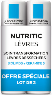 La Roche-Posay Nutritic Lips 47ml Pack Of 2
