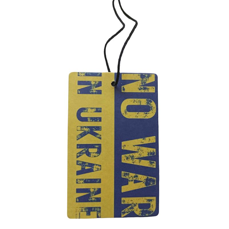 ACappella No war in Ukraine scented cardboard pendant / air freshener