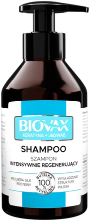 BIOVAX Keratin  Silk restorative shampoo 200 ml