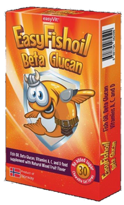 EASY FISHOIL Beta Glucan Fish oils gels candies 30 pcs