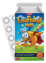 EASY FISHOIL Multi chewables lozenges 30 pcs