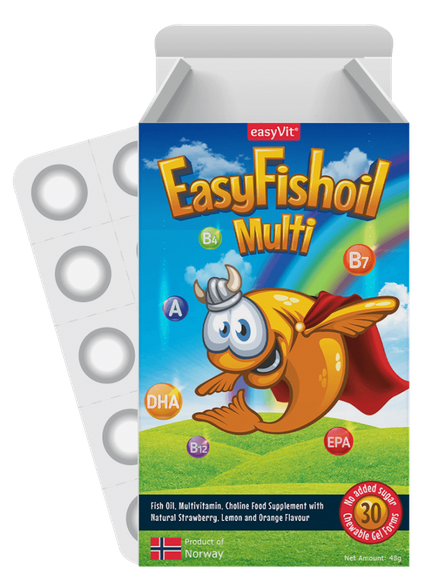 EASY FISHOIL Multi chewables lozenges 30 pcs
