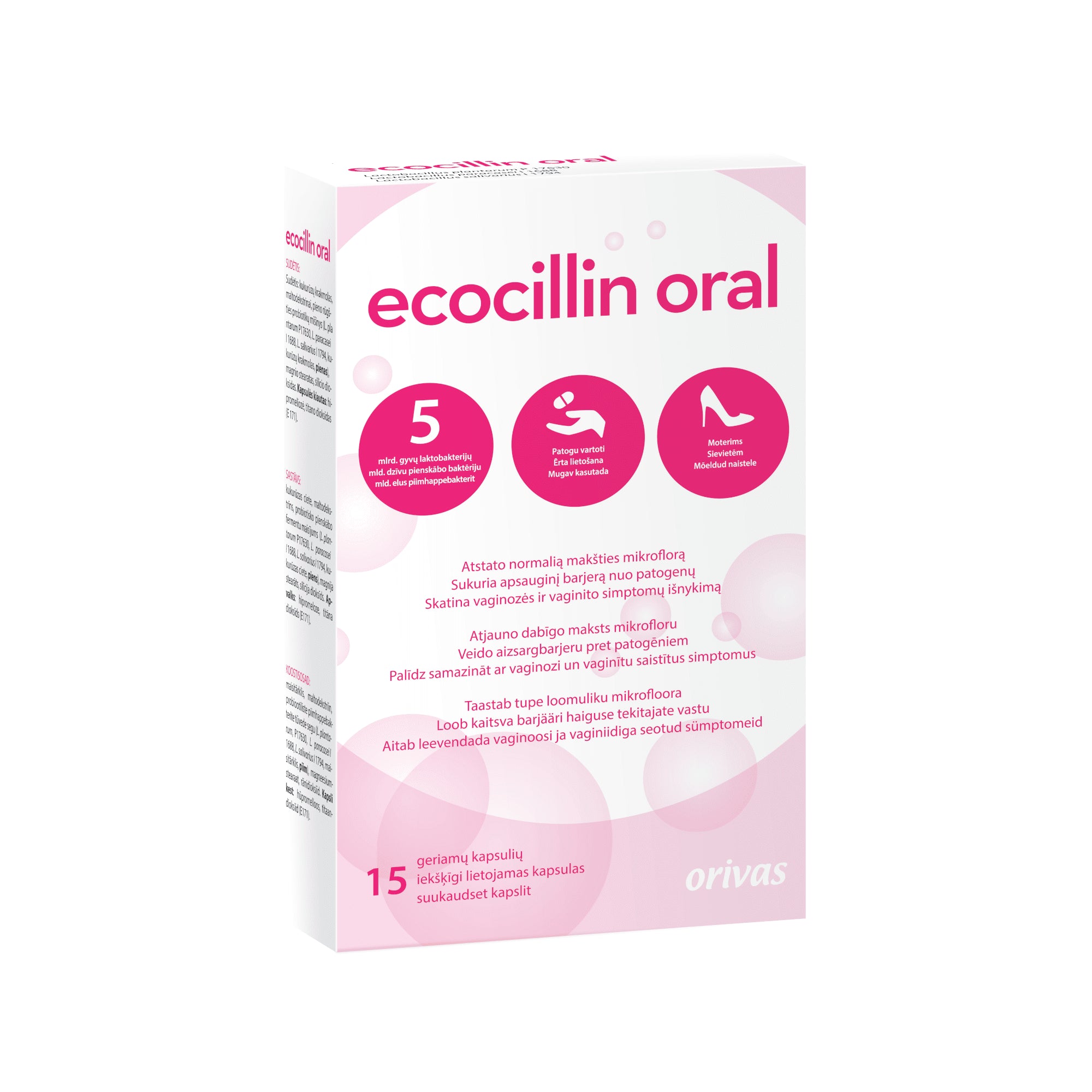 ECOCILLIN Oral kapsulas N15 – Lorande