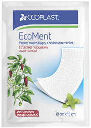 ECOPLAST Ecoment Warming Pepper, with Menthol 10x15cm a patch 1 pcs