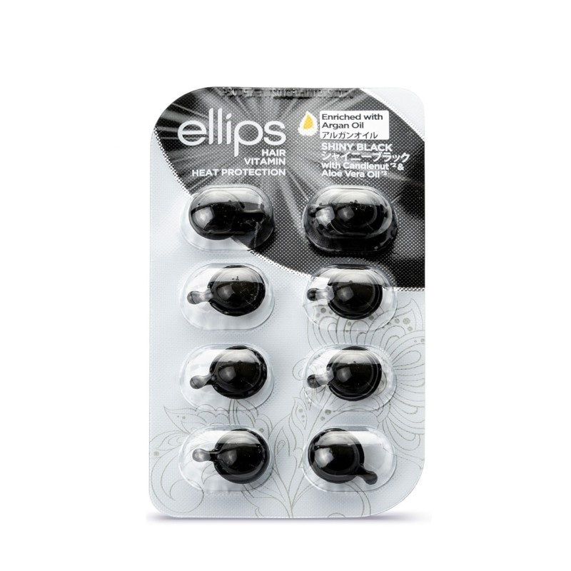 ELLIPS Shiny Black vitamins for dark hair, capsules 1 ml x N8