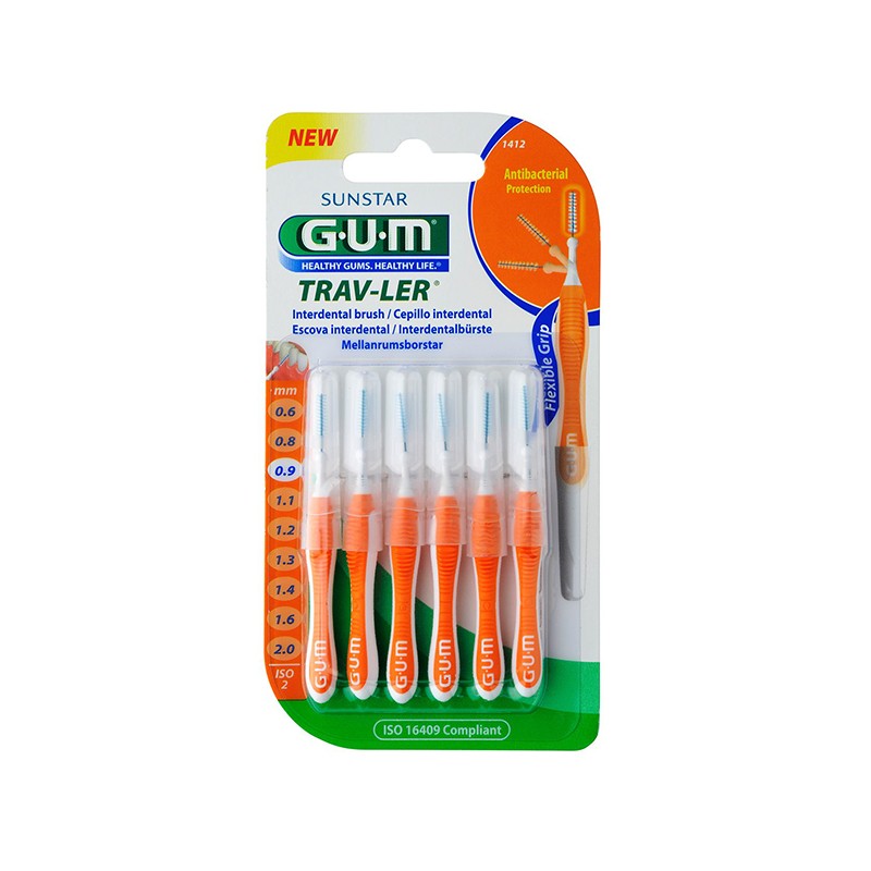 GUM Trav-Ler 0.9 mm interdental brushes N6