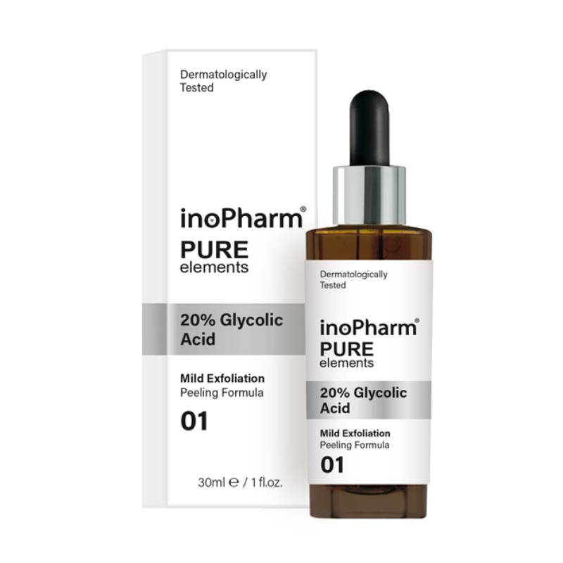 INOPHARM Pure Elements 20% Glycolic Acid face peeling 30 ml