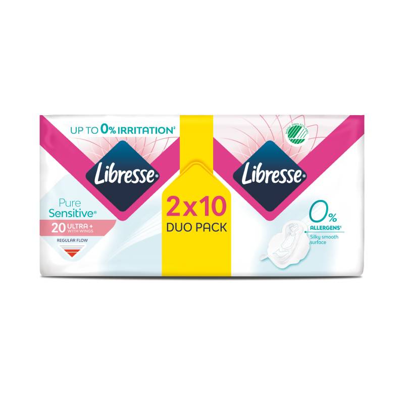 LIBRESSE Pure Sensitive Ultra+ sanitary napkins N20