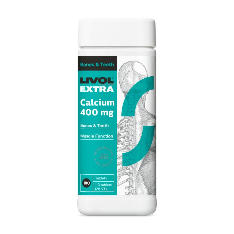 LIVOL Extra Calcium 400 mg N180 tablets