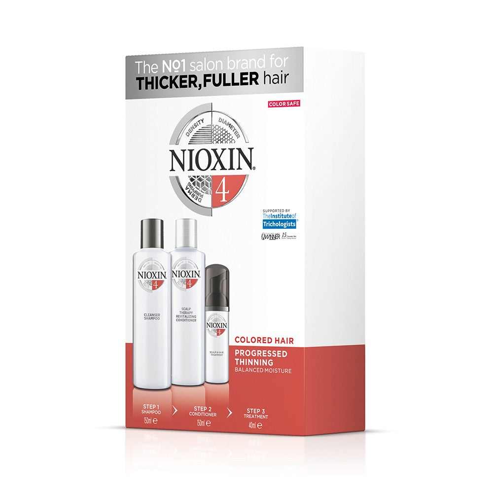 NIOXIN System 4 - set for colored hair with a progressive tendency to thinning 150 + 150 + 40 ml
