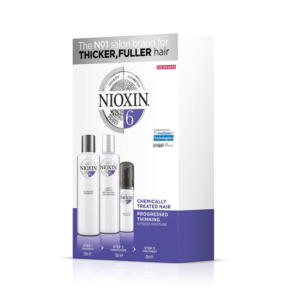 NIOXIN System 6 - set for chemically treated hair with a progressive tendency to thinning 150 + 150 + 40 ml