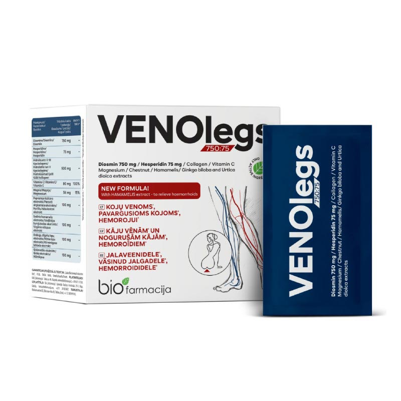 BIOFARMACIJA Venolegs powder N28