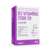 ICONFIT Vitamin D3 for women 2500 IU (60 Capsules)