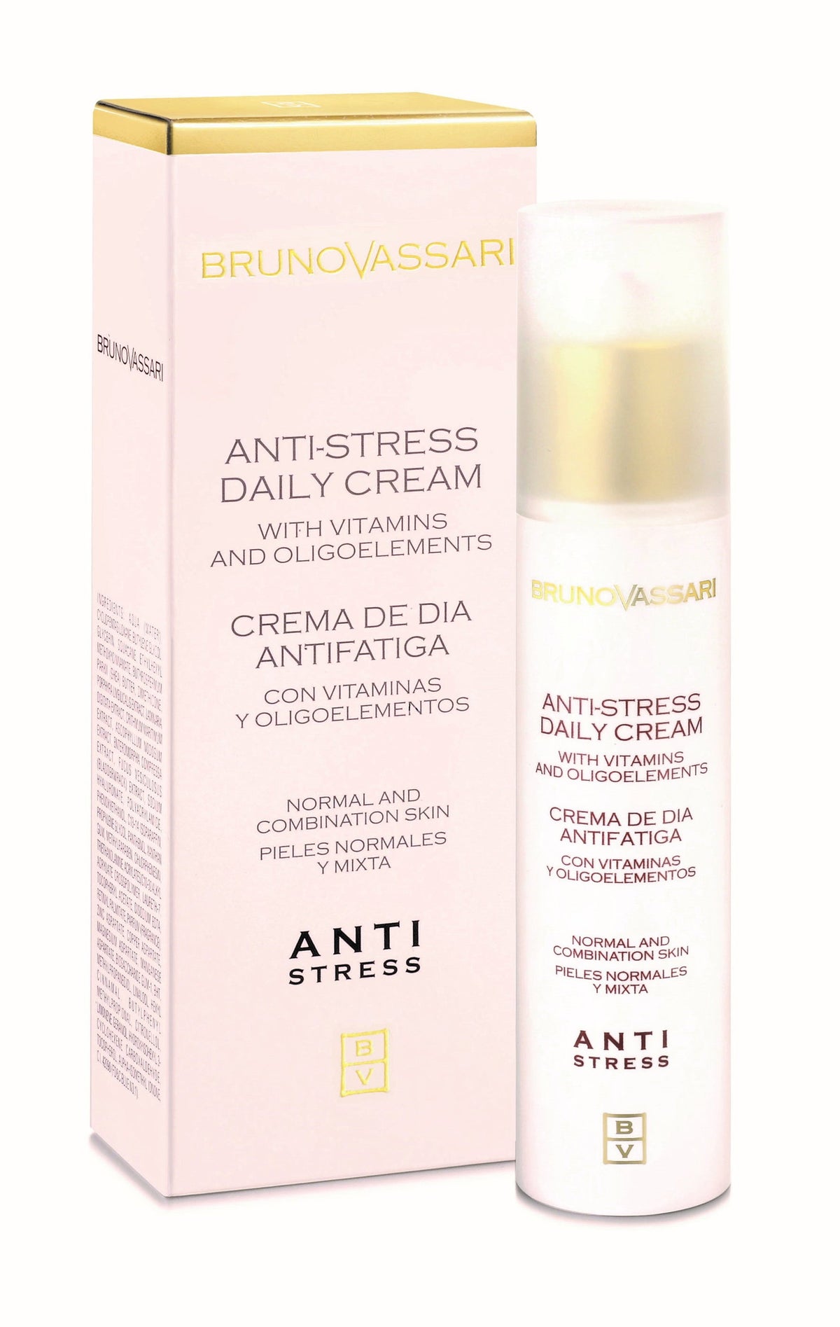 Bruno Vassari, Anti Stress, Vitamin A, Anti-Fatigue, Daily, Cream, For Face/Neck & Decolette, 50 ml