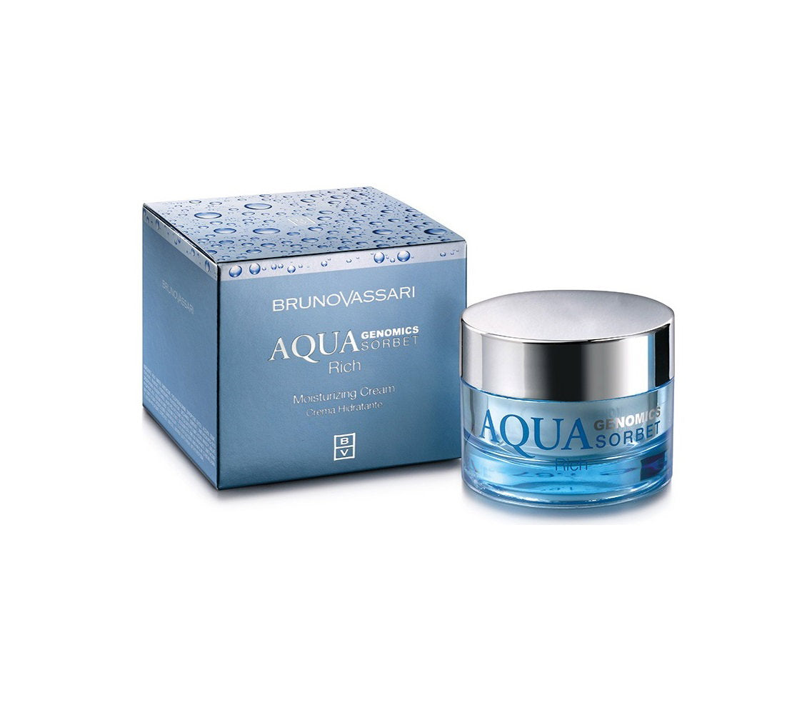 Bruno Vassari, Aqua Genomics Sorbet, Hyaluronic Acid, Hydrating, Rich Cream, For Face, 50 ml