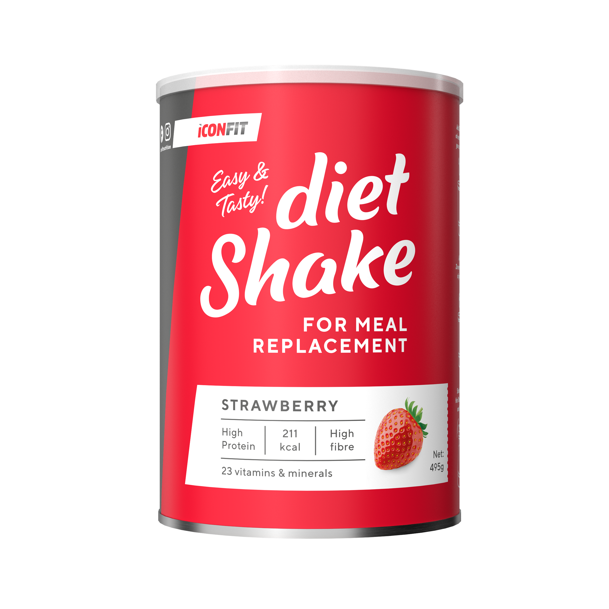 ICONFIT Diet Shake - Strawberry 495 g