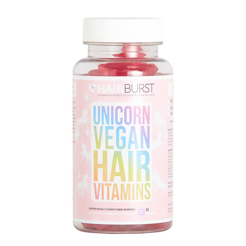 HairBurst vegan gummies for hair 60 tablets, with sugar
