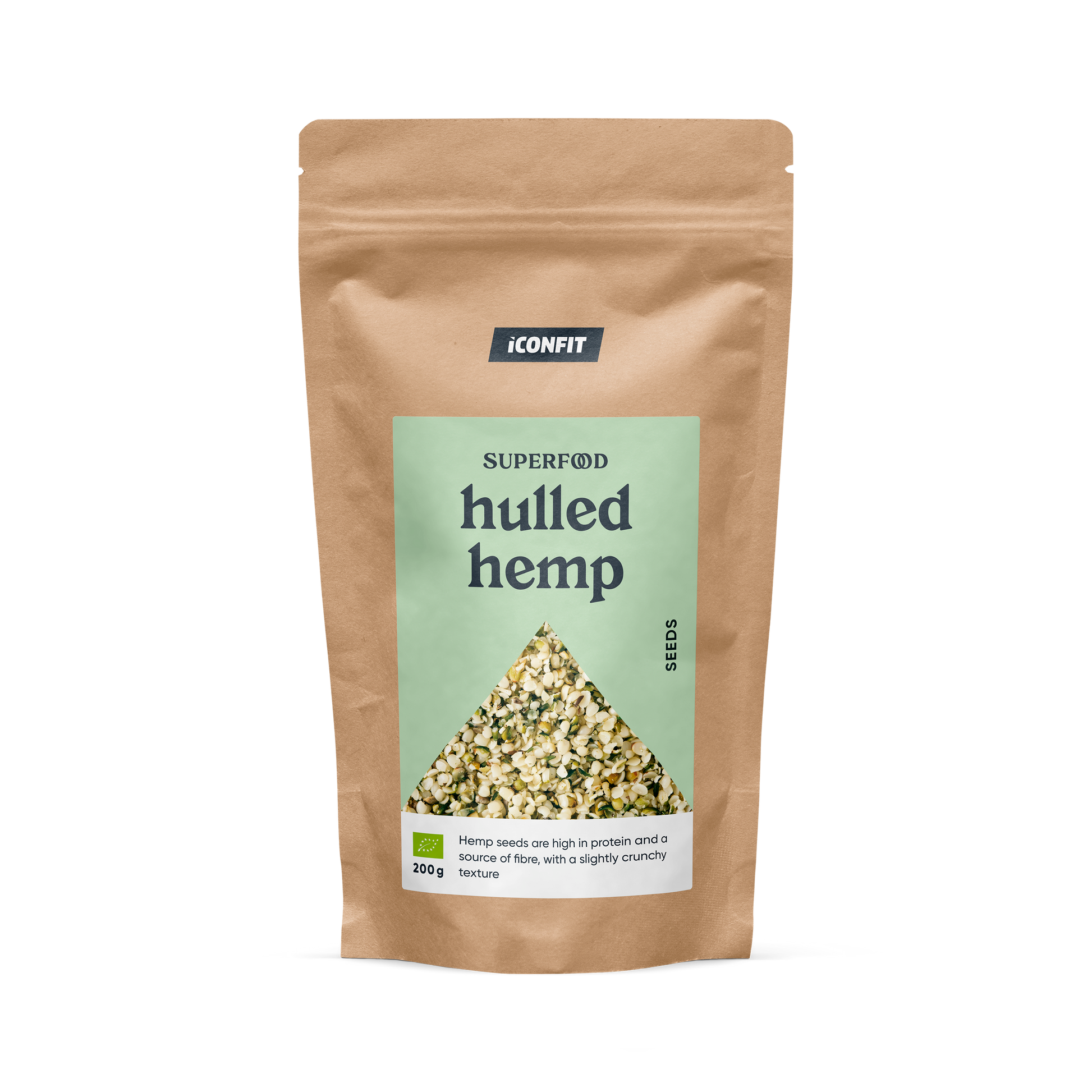 ICONFIT Organic Hulled Hemp Seeds 200 g