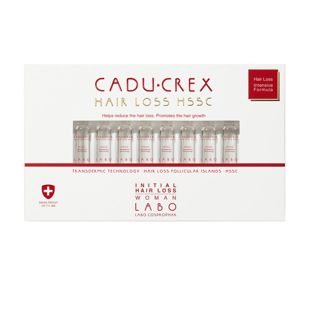Labo Cosprophar Suisse, Cadu-Crex Advanced Stage, Anti-Hair Loss, Ampoules Treatment Serum, For Scalp, For Women, 20 pcs, 3.5 ml